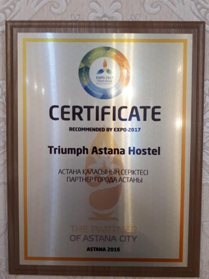 Triumph Astana Hostel Exterior foto